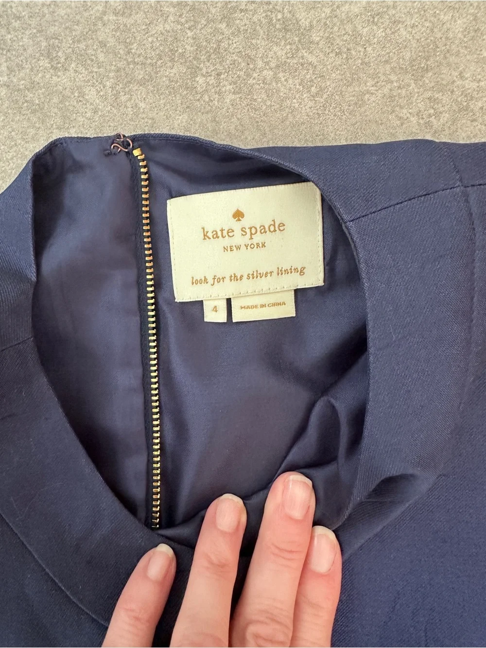 kate spade Navy Fit-and-Flare Midi Dress